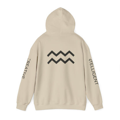 Unisex Heavy Blend™ Hooded Sweatshirt - Zodiac Signs - Aquarius