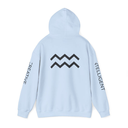 Unisex Heavy Blend™ Hooded Sweatshirt - Zodiac Signs - Aquarius