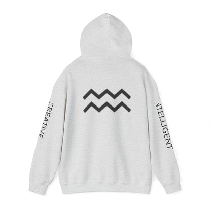 Unisex Heavy Blend™ Hooded Sweatshirt - Zodiac Signs - Aquarius